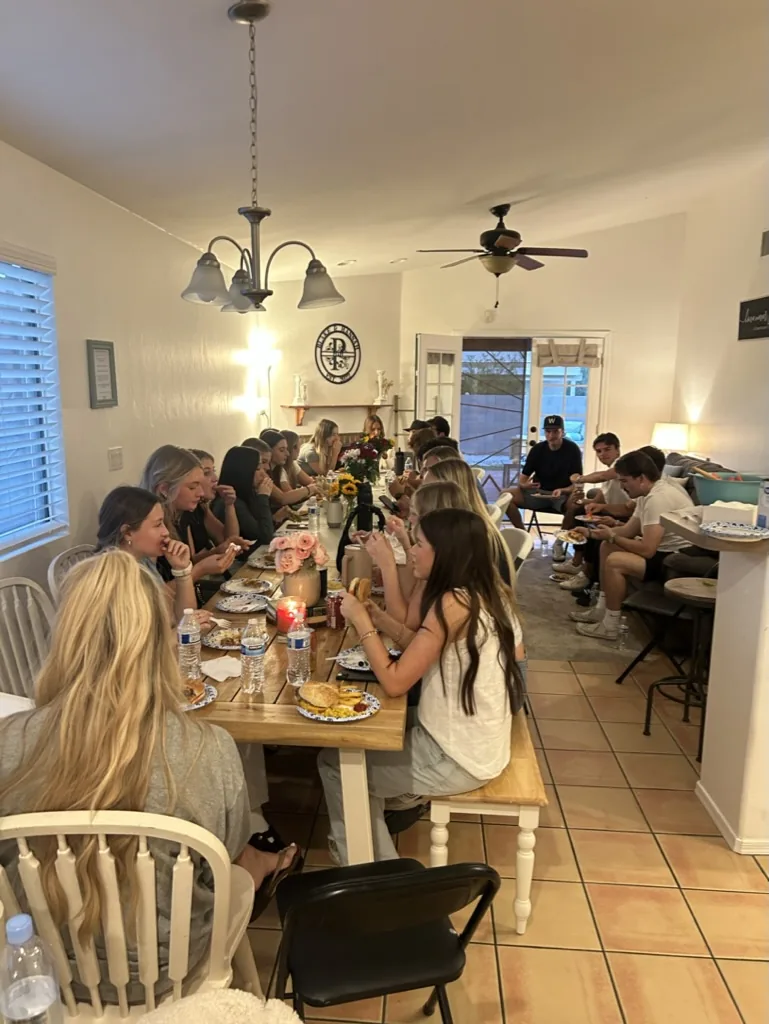 Hospitality - dinner at the Pfaff home