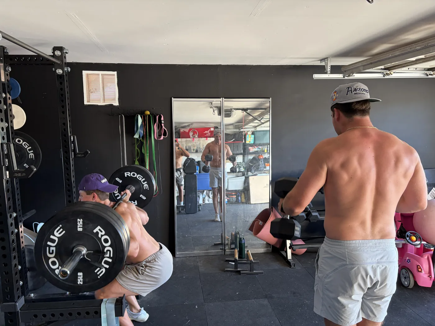 Home gym discipleship in the garage