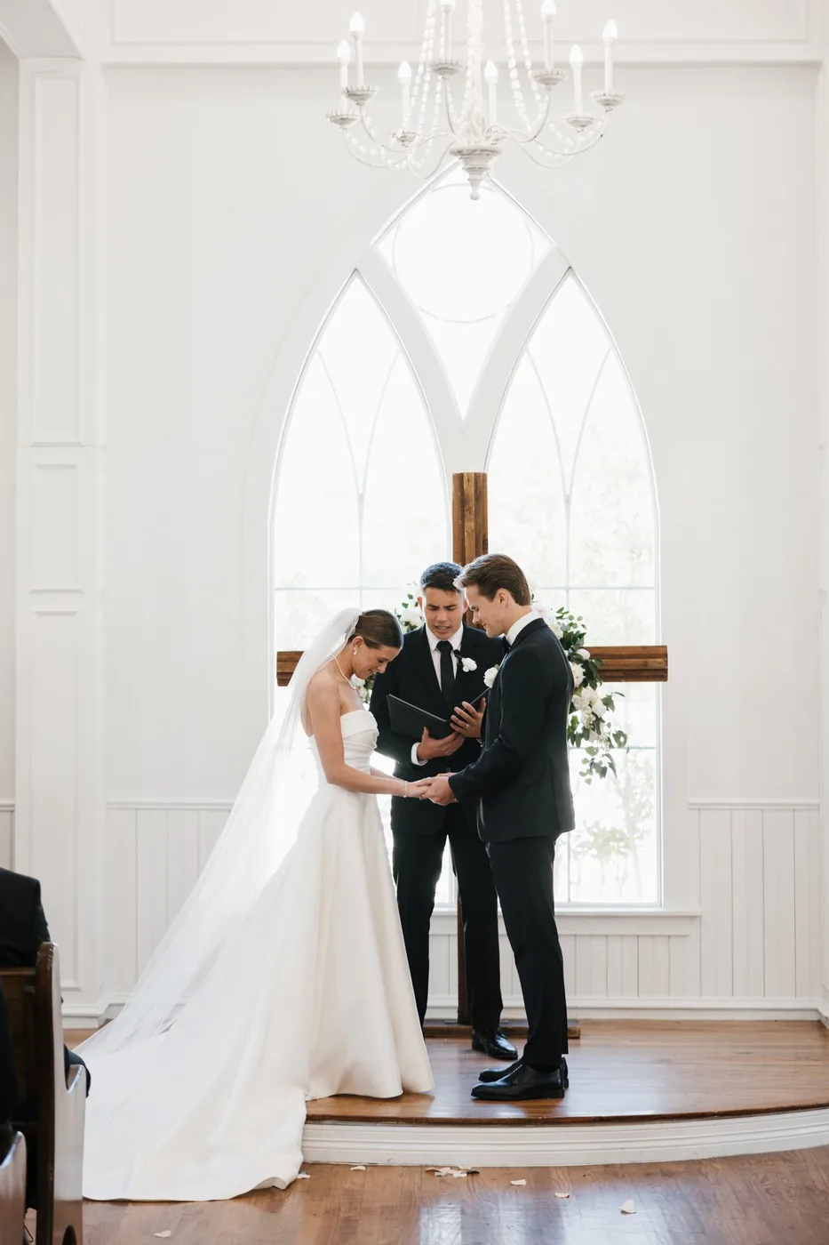 Blake officiating Tyler's wedding